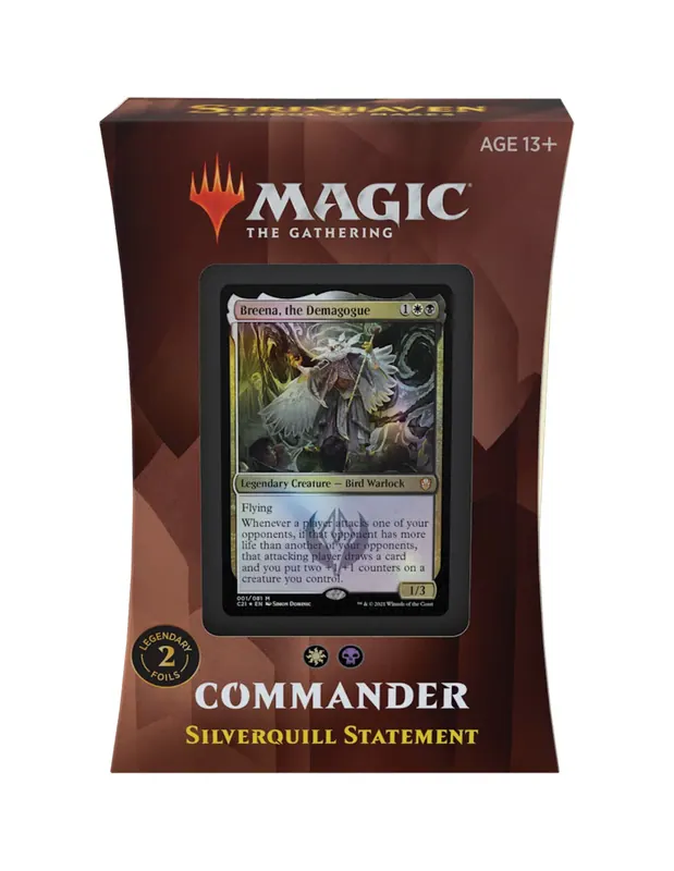 MTG COMMANDER DECK STRIXHAVEN SILVERQUILL STATEMENT