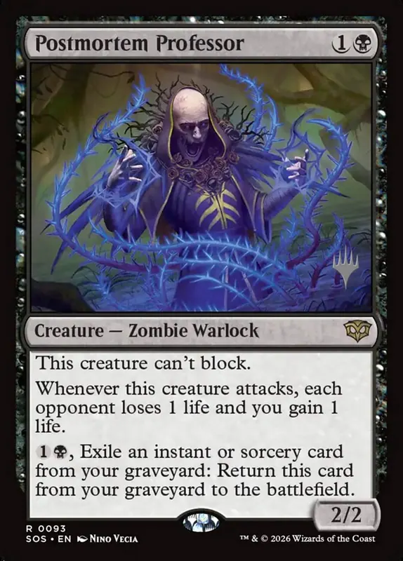 Postmortem Professor [Secrets of Strixhaven Promos]