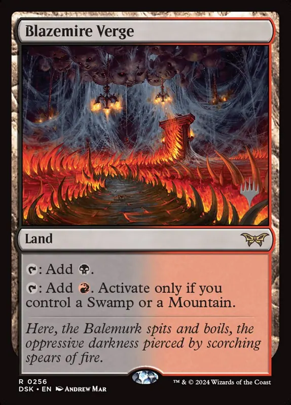 Blazemire Verge [Duskmourn: House of Horror Promos]