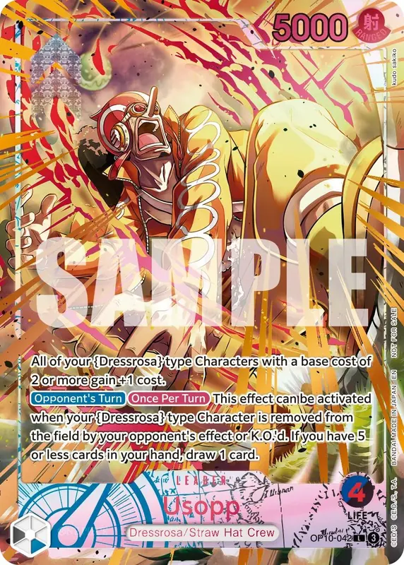 Usopp (Flame-Flame Fruit Coliseum) [One Piece Promotion Cards]