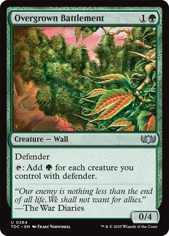 Overgrown Battlement [Tarkir: Dragonstorm Commander]