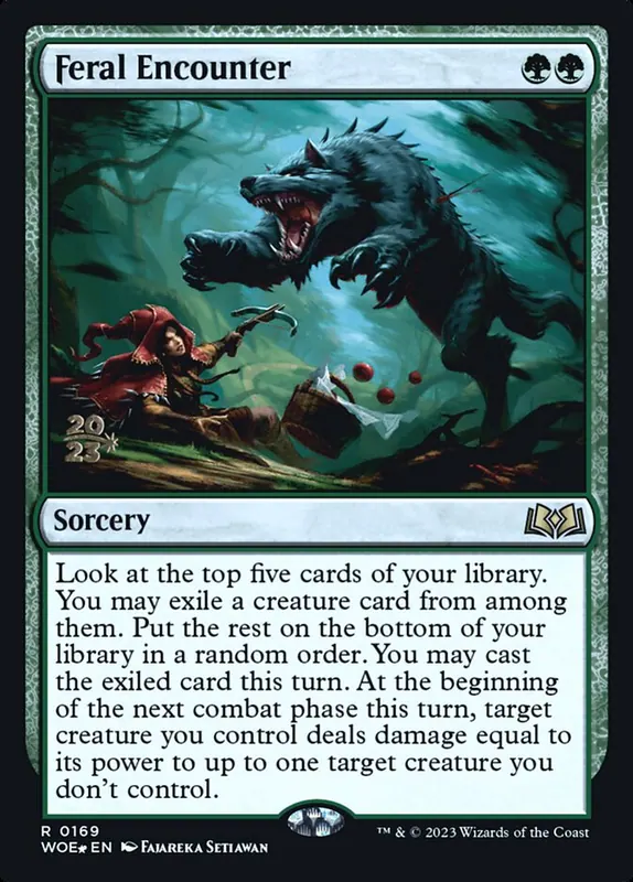 Feral Encounter [Wilds of Eldraine Promos]