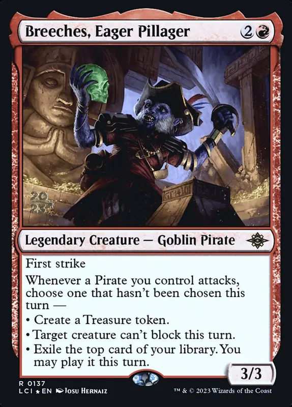 Breeches, Eager Pillager [The Lost Caverns of Ixalan Promos]