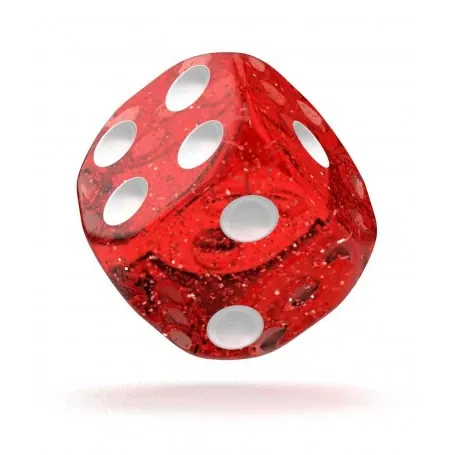 OAKIE DOAKIE DICE DADOS D6 16 MM SPECKLED - ROJO