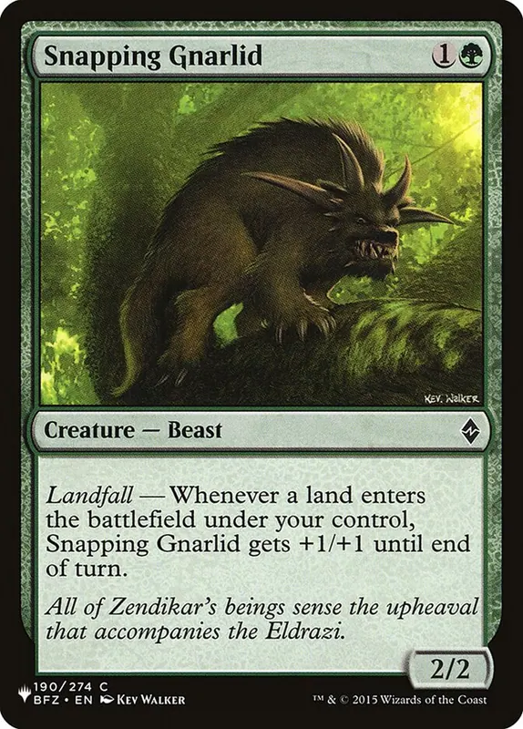 Snapping Gnarlid [The List]
