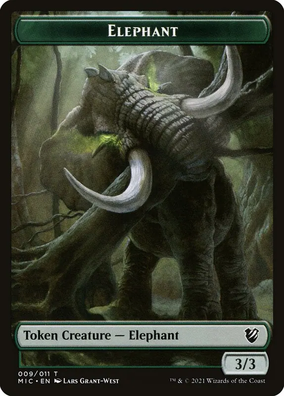 Elephant [Midnight Hunt Commander Tokens]