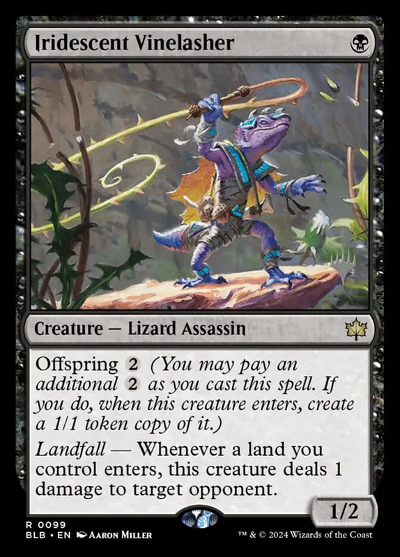 Iridescent Vinelasher [Bloomburrow Promos]