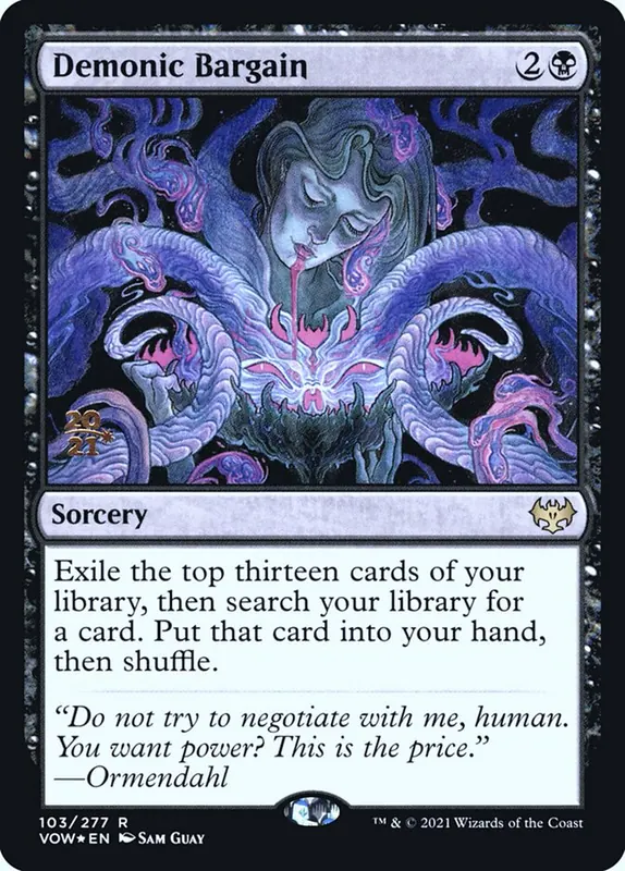 Demonic Bargain [Innistrad: Crimson Vow Promos]