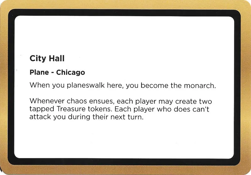 City Hall (Black Lotus Unknown Planechase) [Oversize Cards]