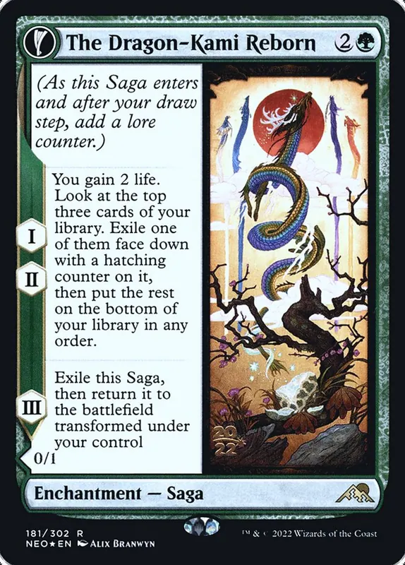 The Dragon-Kami Reborn // Dragon-Kami's Egg [Kamigawa: Neon Dynasty Promos]