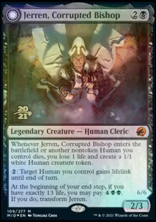 Jerren, Corrupted Bishop // Ormendahl, the Corrupted [Innistrad: Midnight Hunt Prerelease Promos]