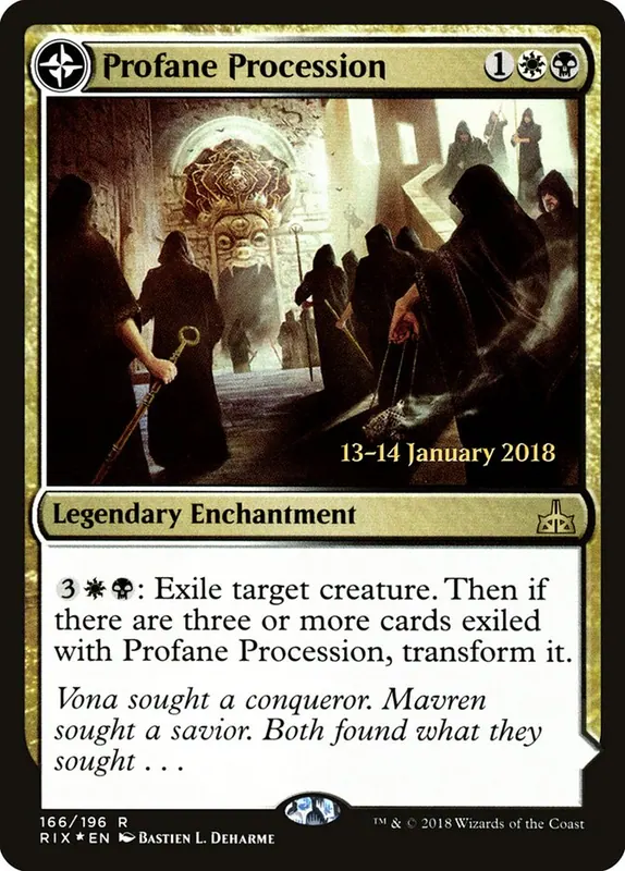 Profane Procession // Tomb of the Dusk Rose [Rivals of Ixalan Promos]