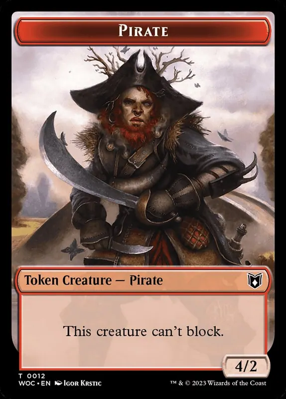 Pirate [Wilds of Eldraine Commander Tokens]