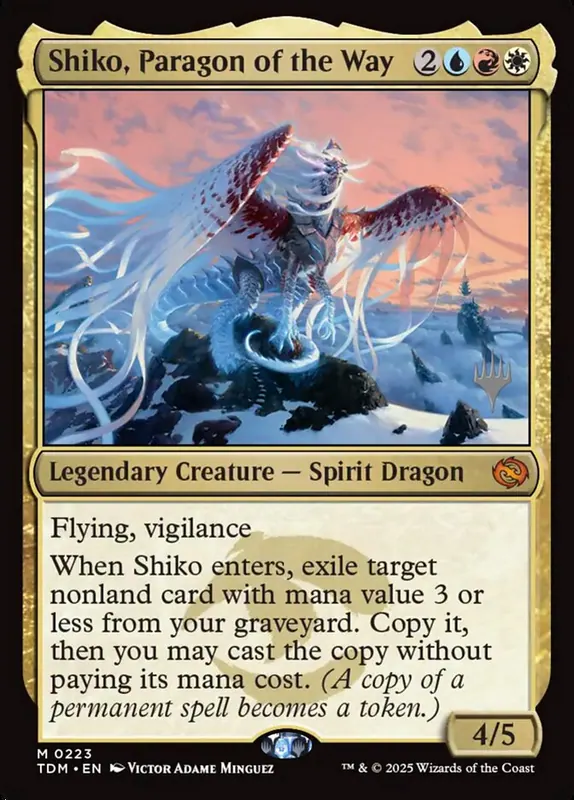 Shiko, Paragon of the Way [Tarkir: Dragonstorm Promos]