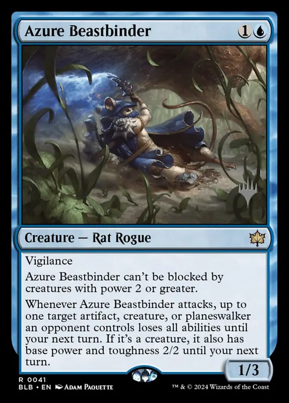 Azure Beastbinder [Bloomburrow Promos]