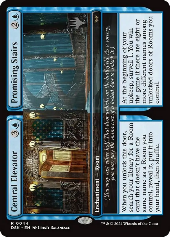 Central Elevator // Promising Stairs [Duskmourn: House of Horror Promos]