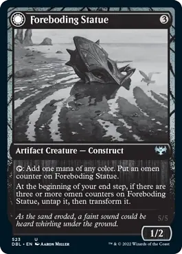 Foreboding Statue // Forsaken Thresher [Innistrad: Double Feature]