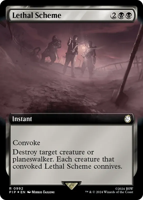 Lethal Scheme (Extended Art) (Surge Foil) [Fallout]