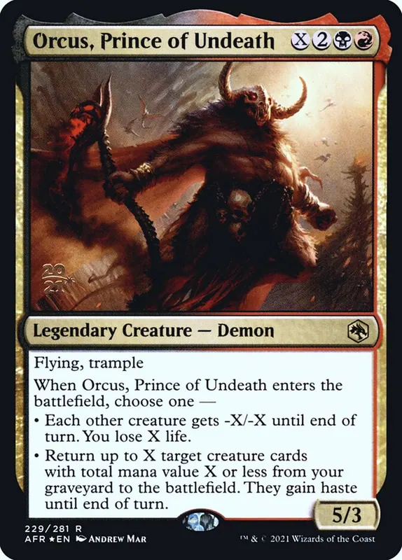 Orcus, Prince of Undeath [Adventures in the Forgotten Realms Promos]