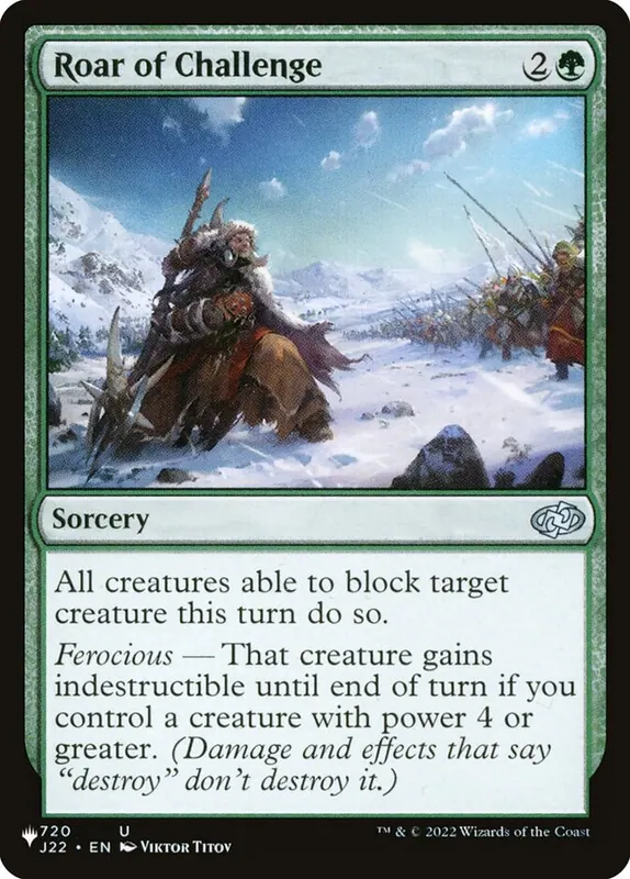 Roar of Challenge [The List]