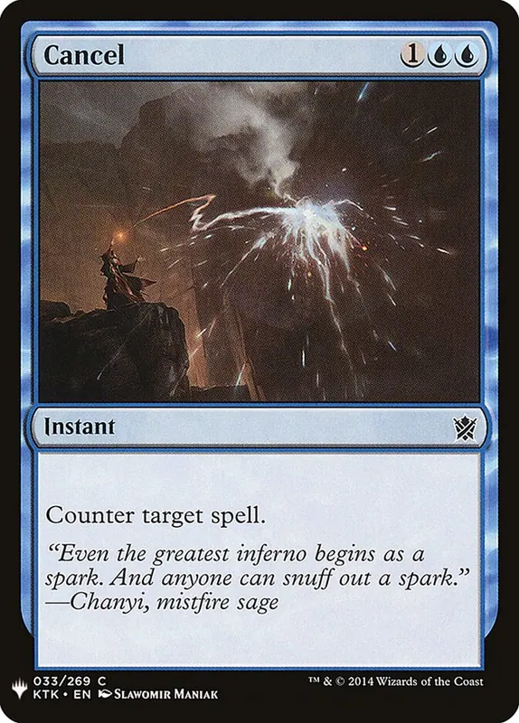 Cancel [The List]