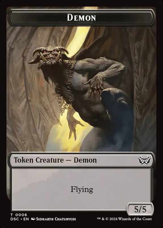 Demon [Duskmourn Commander Tokens]