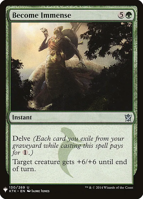 Become Immense [The List]