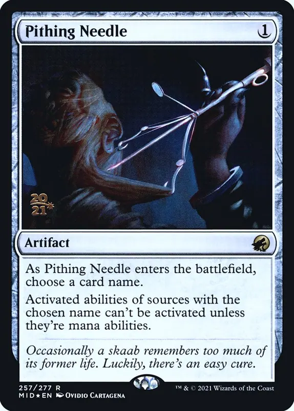 Pithing Needle [Innistrad: Midnight Hunt Promos]