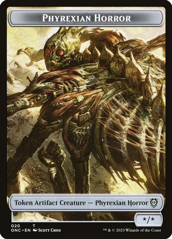 Phyrexian Horror [Phyrexia: All Will Be One Commander Tokens]