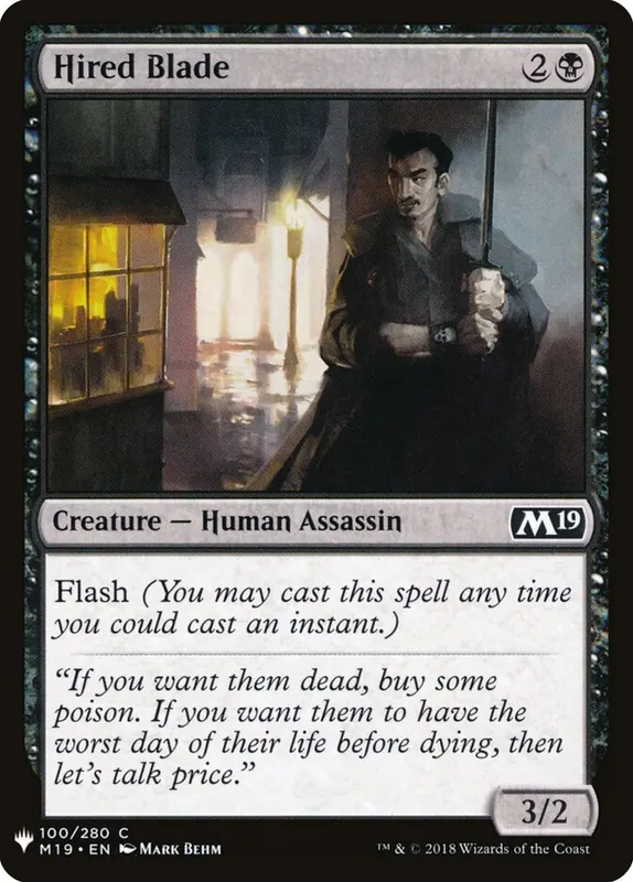 Hired Blade [The List]