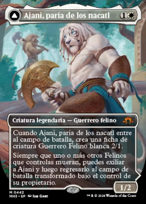 Ajani, Nacatl Pariah // Ajani, Nacatl Avenger [Modern Horizons 3] - Español