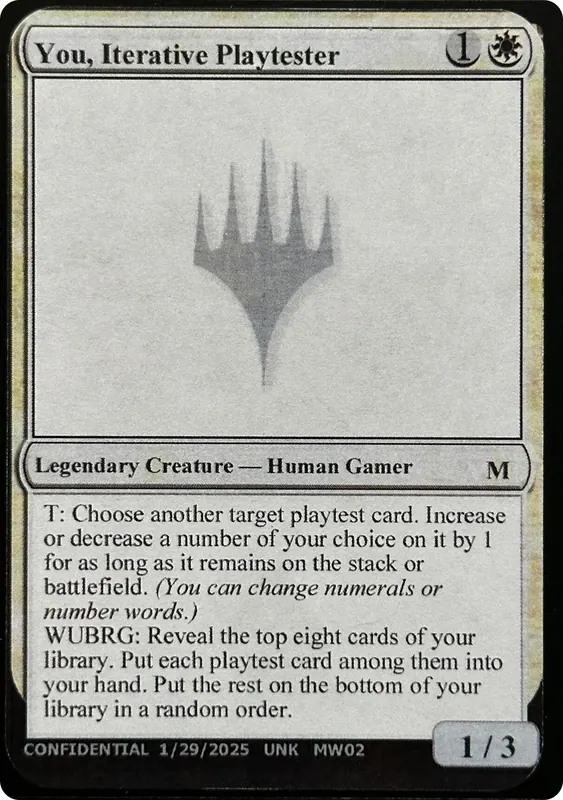 You, Iterative Playtester [Unknown Event]