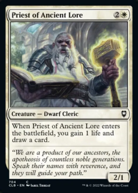 Priest of Ancient Lore [Commander Legends: Battle for Baldur's Gate]