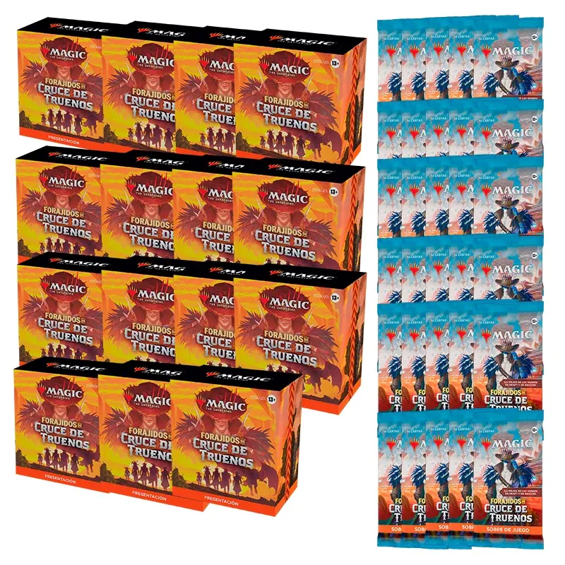 Mtg Combo 15 Kits Prerelease At Home – Forajidos de cruse de truenos – Español
