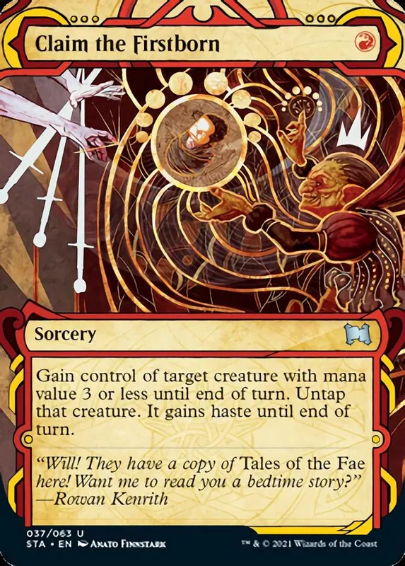 Claim the Firstborn (Foil Etched) [Strixhaven: Mystical Archive]