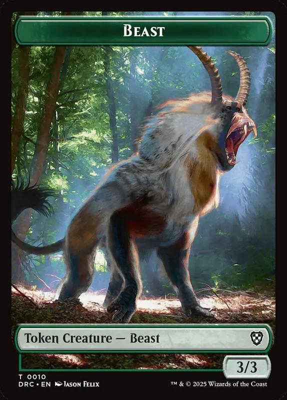 Beast [Aetherdrift Commander Tokens]