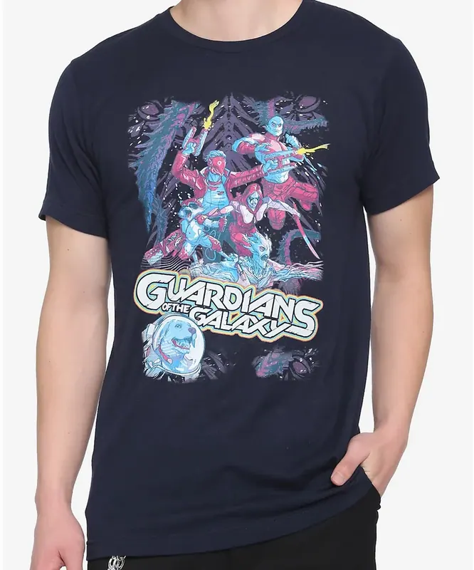 Marvel Guardians Of The Galaxy Video Game Group T-Shirt L/G