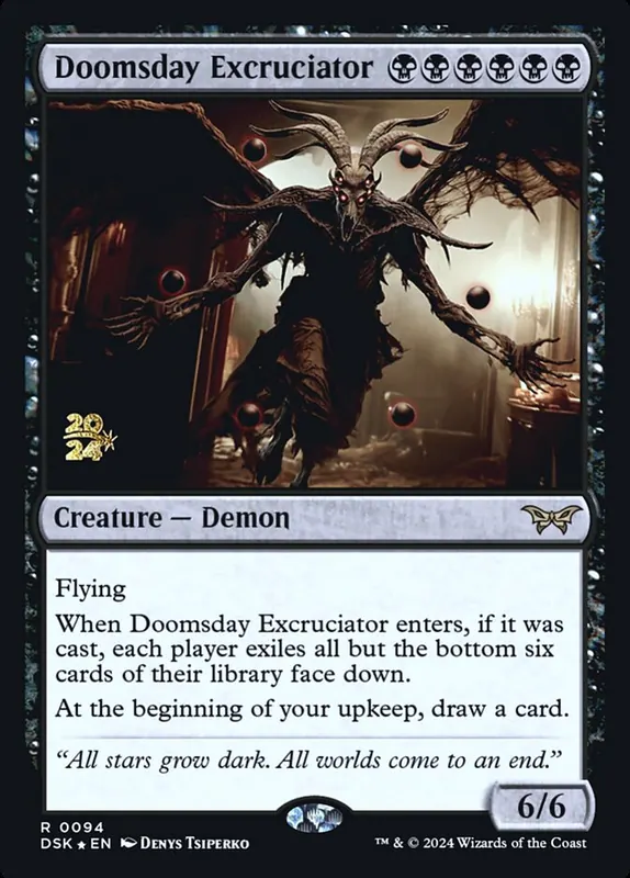 Doomsday Excruciator [Duskmourn: House of Horror Promos]