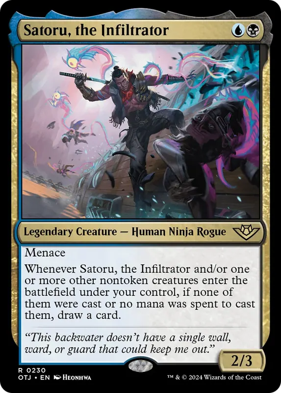 Satoru, the Infiltrator - Español [Outlaws of Thunder Junction]