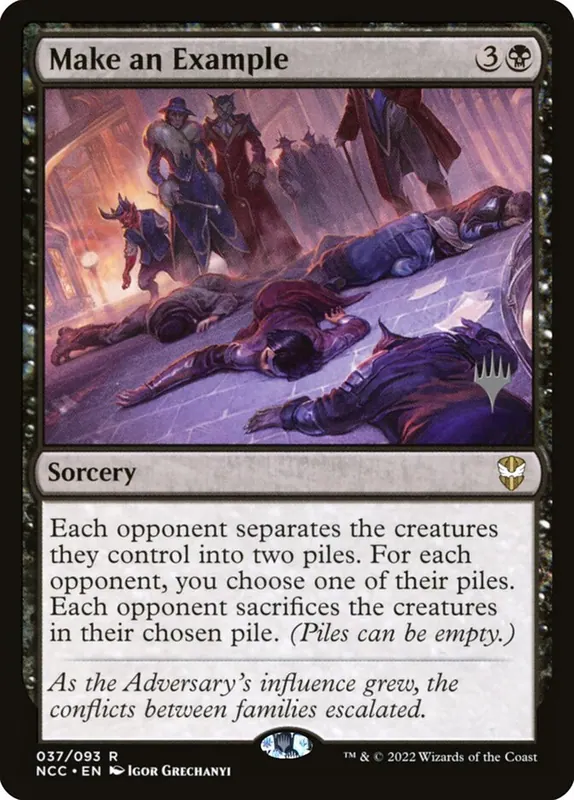 Make an Example [New Capenna Commander Promos]