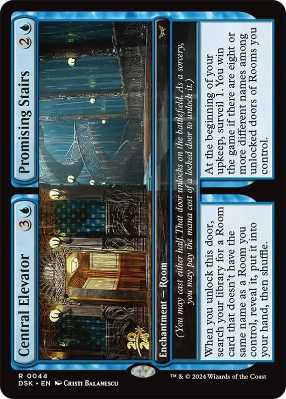 Central Elevator // Promising Stairs [Duskmourn: House of Horror Promos]