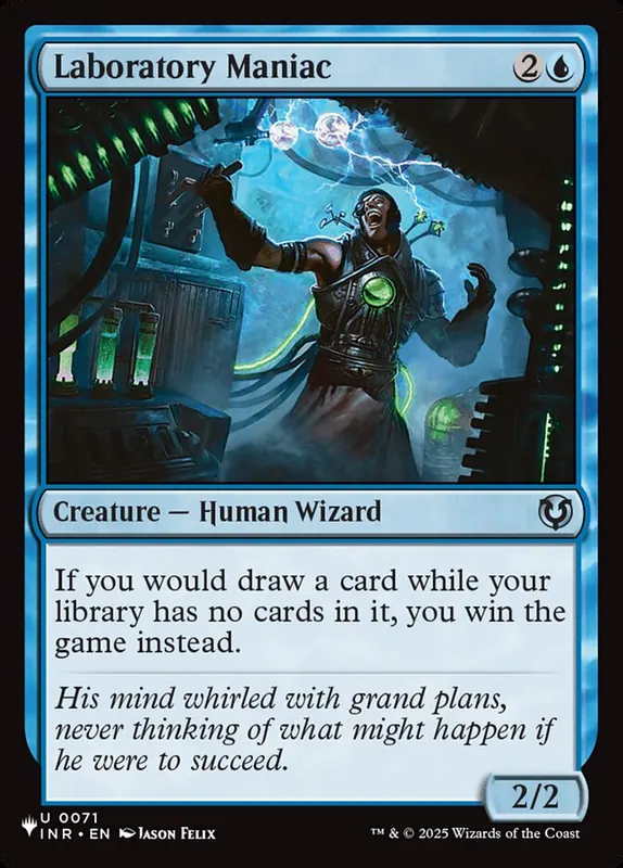 Laboratory Maniac [The List]
