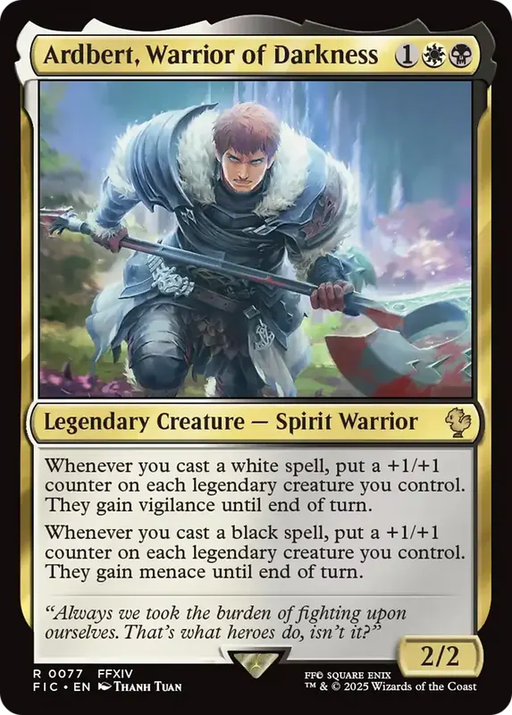Ardbert, Warrior of Darkness [FINAL FANTASY Commander]