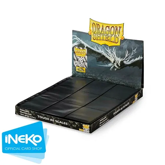 DRAGON SHIELD NON-GLARE BLACK CAJA DE HOJAS PARA CARPETA