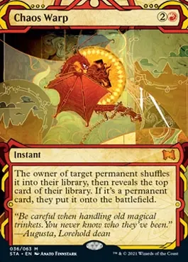 Chaos Warp (Foil Etched) [Strixhaven: Mystical Archive]