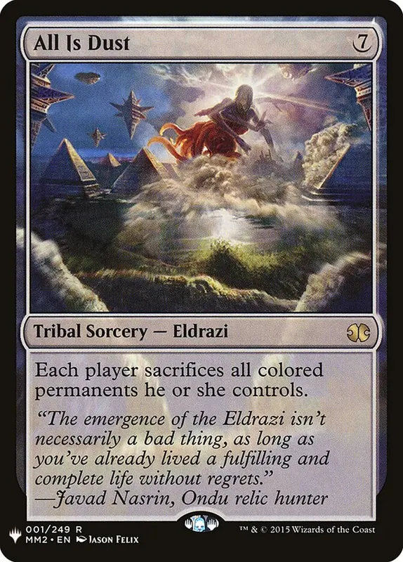 All Is Dust [The List]