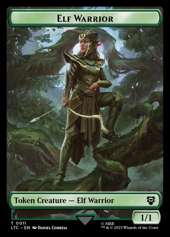 Elf Warrior [Tales of Middle-earth Commander Tokens]
