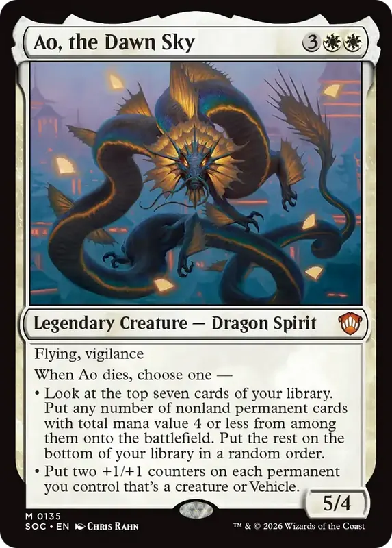 Ao, the Dawn Sky [Secrets of Strixhaven Commander]
