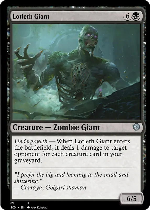 Lotleth Giant [Starter Commander Decks]