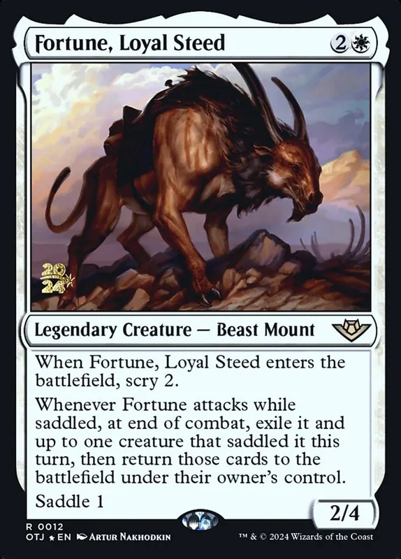 Fortune, Loyal Steed [Outlaws of Thunder Junction Promos]
